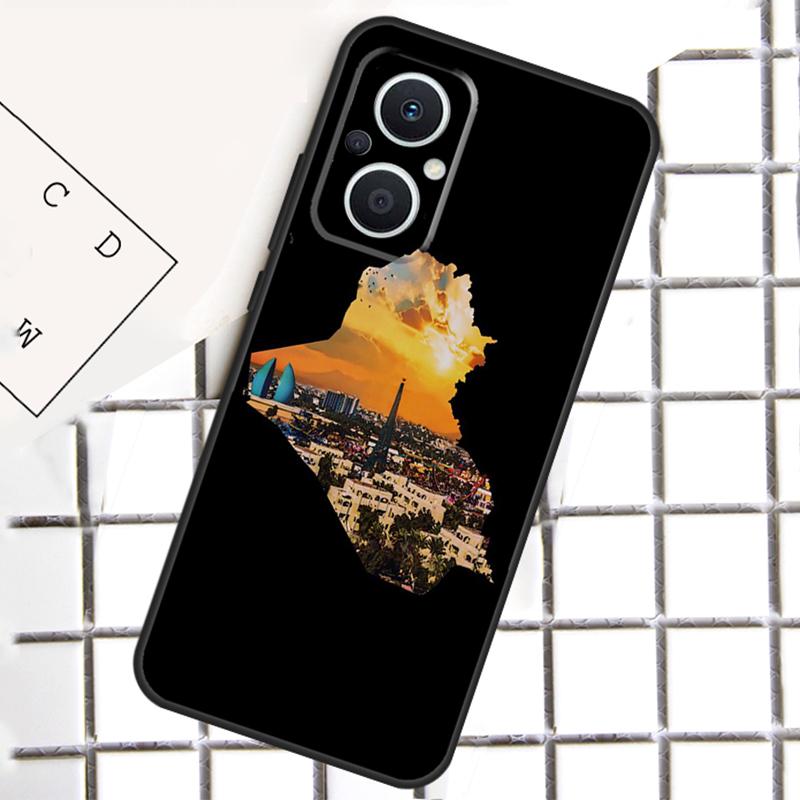 Iraq Map For OPPO Reno 13 14 12 11 10 Pro 11F 12F 13F 14F 7 8 Lite 8T OPPO Find X5 X6 X8 X9 Pro Case