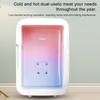 Portable Car Fridge Regrigerator 4L Small Household Silent Cooler Warmer 12V/110V with Mirror & LED