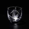 [Official Taiburo Studio] Edo Kiriko Mount Fuji and Crane Chilled Sake Glass TB0050-32, Paper Boxed, Made in Japan