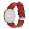 Gucci Часы 25H с золотым циферблатом и красным кожаным ремешком YA163415