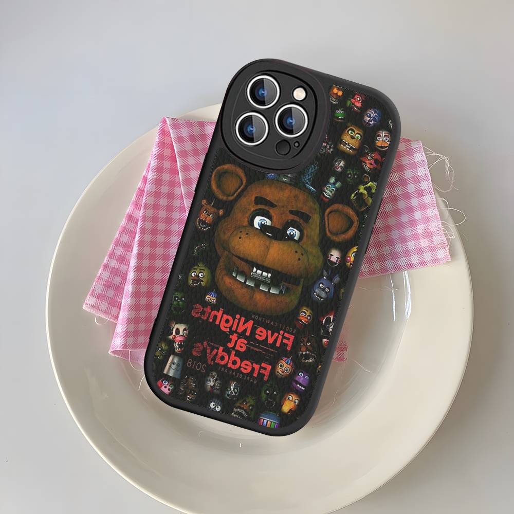 Игровой чехол F-Five N-Nights At F-FreddyS для телефона iPhone 16 15 14 13 12 11 Pro Max Plus Кожаный мягкий чехол