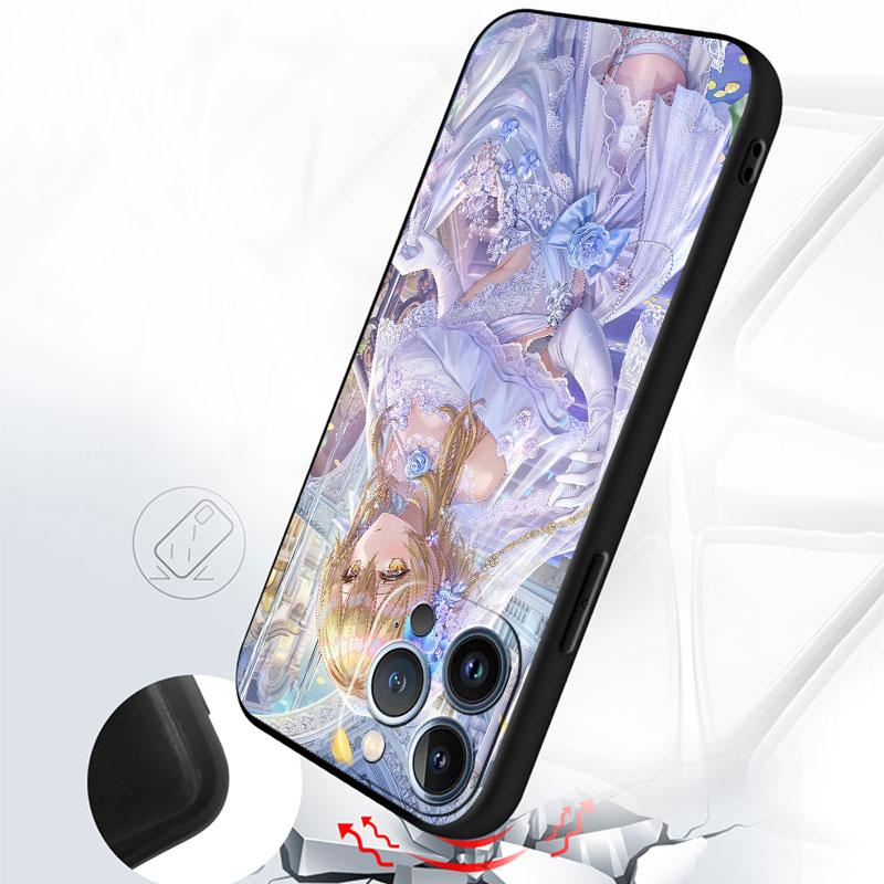 Мягкий чехол для Apple iPhone 11 13 Pro Max 14 12 Mini 7 8 Plus X XS XR SE 2020 6 6S 5 5S, чехол для телефона Funda Genshin Impact Girl Sac