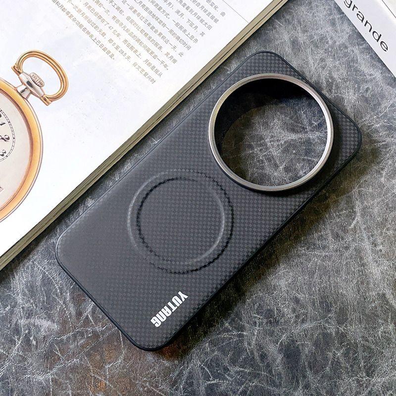 Для Xiaomi Mi 17 Ultra Чехол Жесткий ПУ Клетка Магнитный MagSafe Защитный Задняя Крышка Чехол Для Xiaomi Mi 17 15 14 Ultra Чехол для Телефона