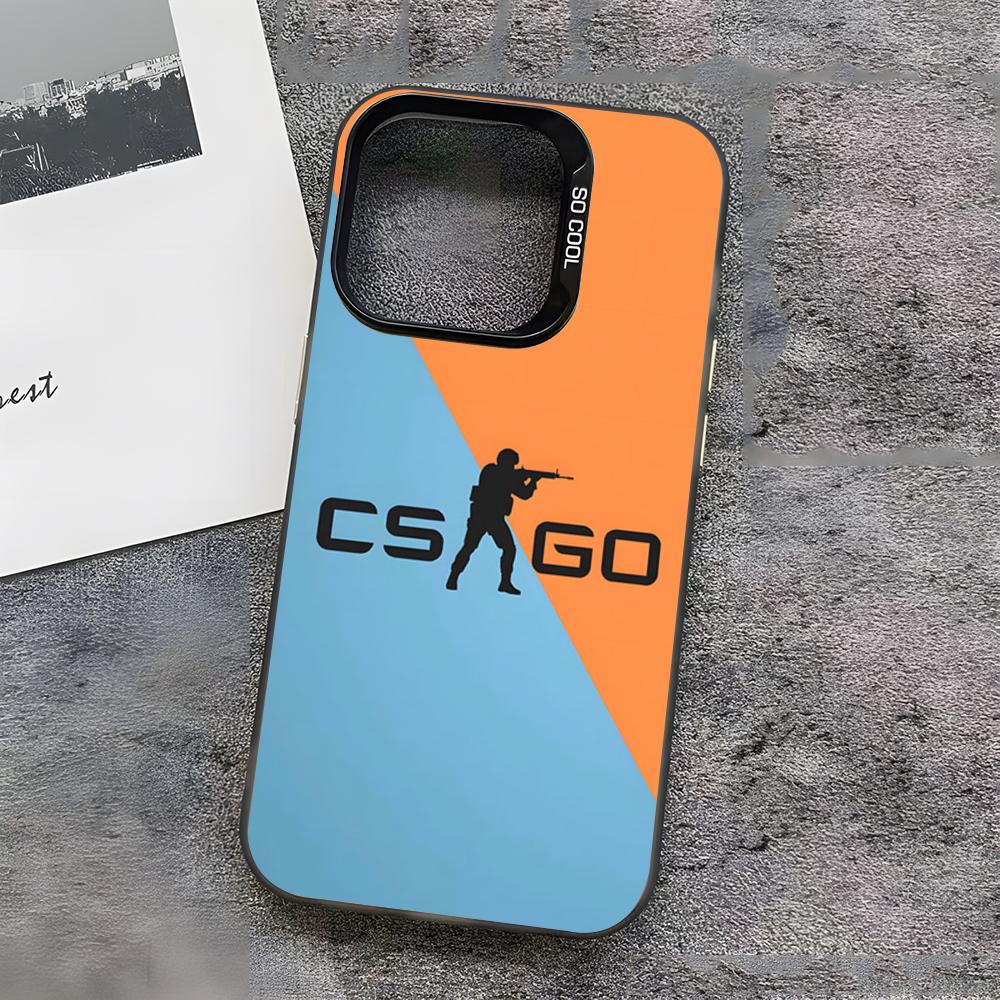 Game C-Counter-Strike CS2 Phone Case For IPhone17 Air 16 15 14 Plus 13 12 11 Pro 7 8 XS Max XR Silver Black Bumper Case