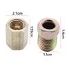 12Pcs 7/16 Inch-24 Threads Brake Union Fittings Assortment 4 Unions 8 Nuts Brake Line Connector for 1/4 Inch Steel Brake Line