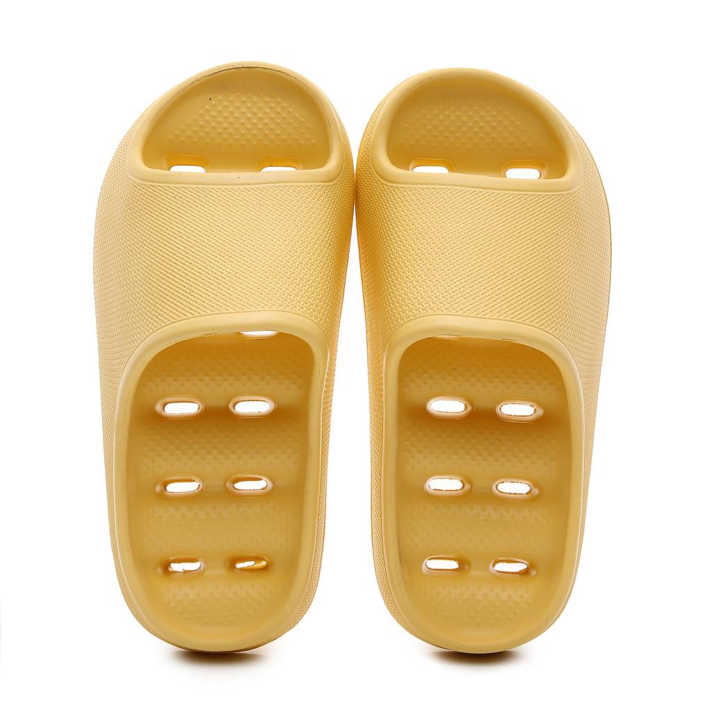 Унисекс однотонные дышащие тапочки с открытым носком, удобные нескользящие повседневные прочные тапочки для мужчин и женщин для занятий в помещении и на открытом воздухе