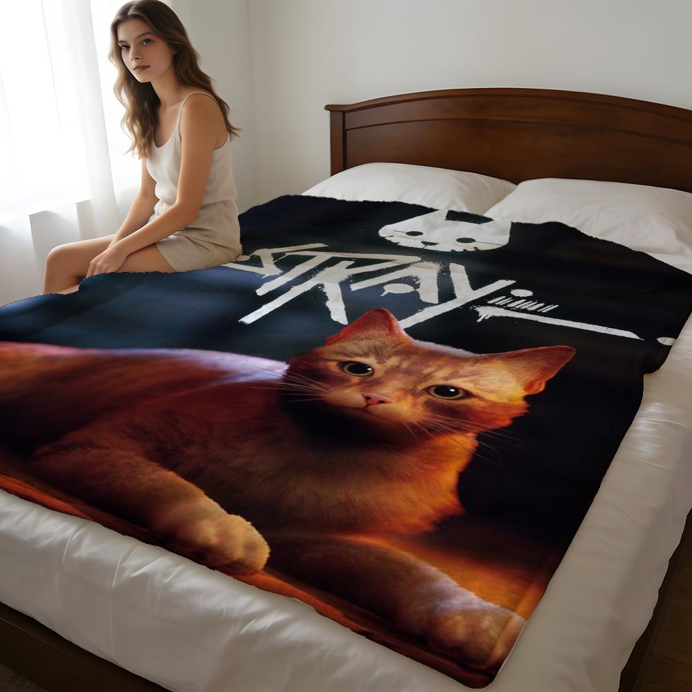 Throw High-Density Short Plush Blanket For Sofa Nap Air-Conditioned Room Soft Skin-Friendly Stray