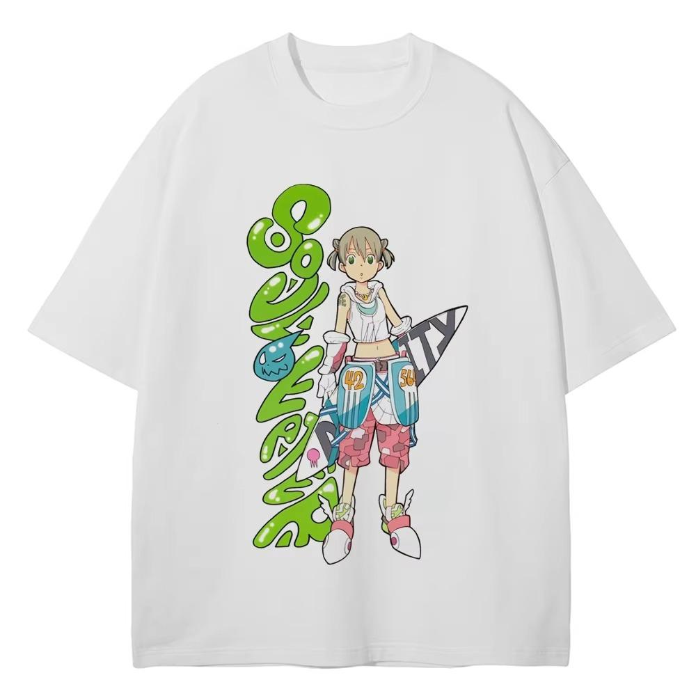 Новая манга Soul Eater Футболка МАКА АЛБАРН SOUL EATER Мужская Женская Одежда Высококачественный Хлопок Летняя Футболка с Коротким Рукавом Повседневная Модная