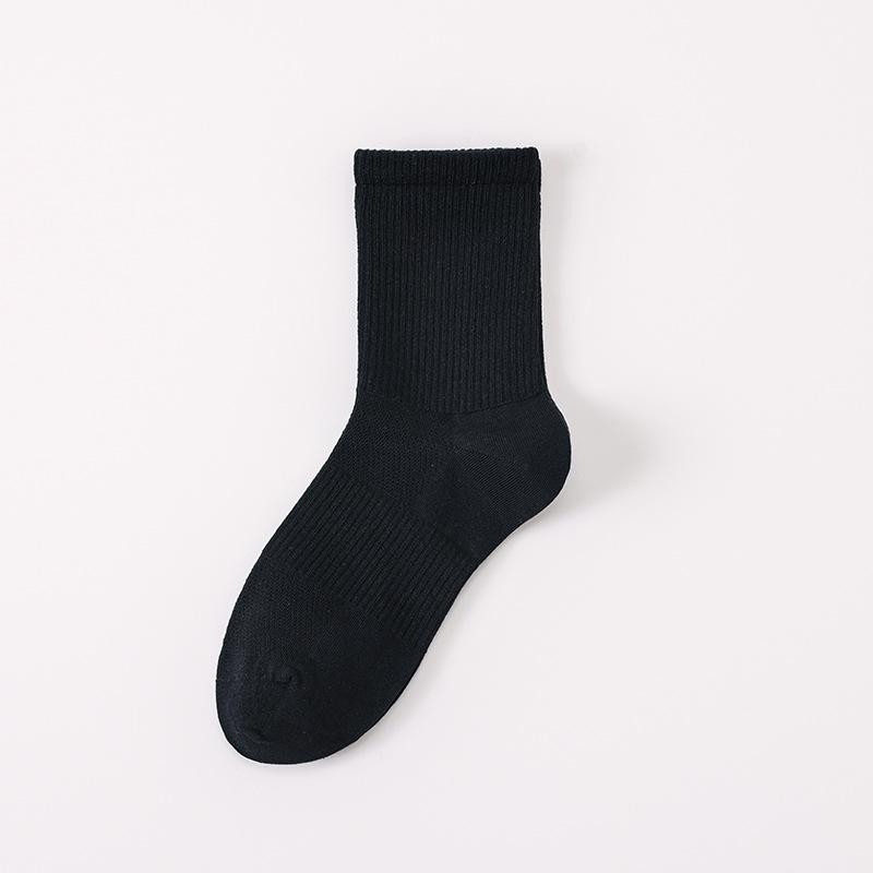 Женские весенне-осенние однотонные антибактериальные дезодорирующие влагоотводящие носки-гольфы для движения, не скатывающиеся