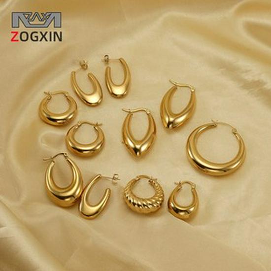 Минималистичные серьги-капли с жемчугом из титановой стали с золотым покрытием 18 карат для женщин - Не тускнеющие, элегантный модный аксессуар