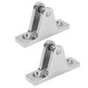 2 Pcs Deck Hinge Mount Bimini Top Fitting Hardware Stainless Steel Ship Accessories for Marine Boat