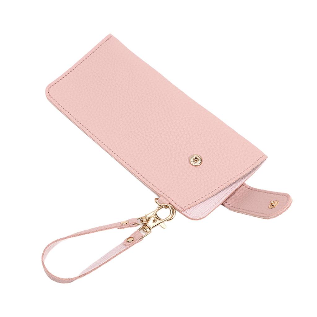 Hanging Glasses Case Soft Leather Sunglasses Storage Bag Portable Hangable Pocket Cases Slim Travel Pouch For Sunglasses Women