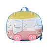 Kids Shell Whimsical Backpack In Bright Colors With Car Motif Ideal For School And Fun Everyday