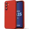 Case - BOOLING - for Samsung Galaxy A25 5G - Matte Red - Shockproof - Slim