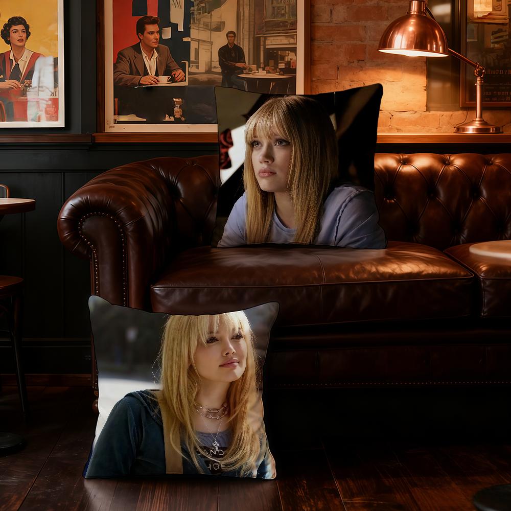 Singer H-Hilary Duff Actor cushion cover Home Office Convenient Nordic Simplicity Hit With Zipper Cushion Cover