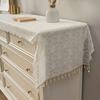 Lace Table Runner, Embroidery Floral Lace Table Cover with Tassel for Wedding, Afternoon Tea, Party Decor, Piano Top Cover