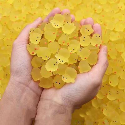 5-40 ШТ. Мини Флуоресцентный Куриный Мох Игрушка Микроландшафт Миниатюрные Фигурки Цыплят Аксессуары для Сказочного Сада Домашний Декор Поделки