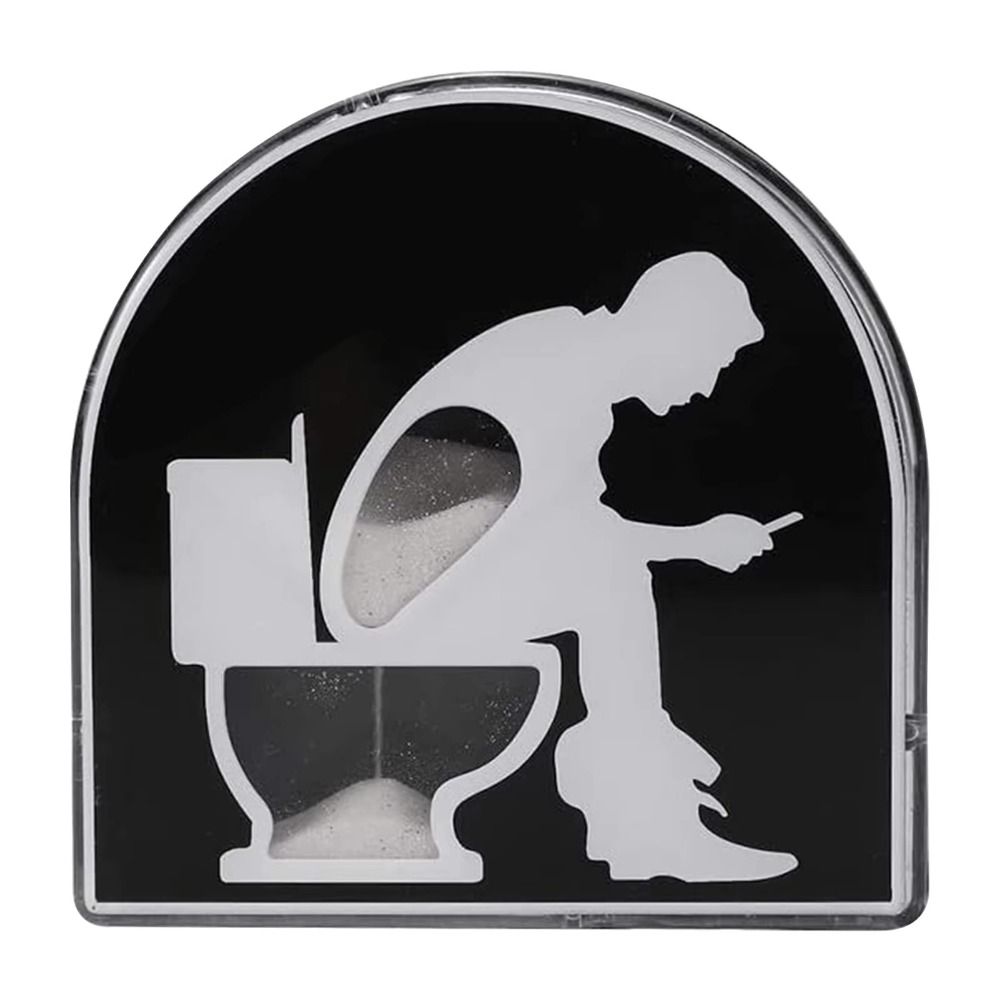 Toilet Shape 5-minute Hourglass Funny Novelty Reminder Timer Toilet Hourglass Timer Funny Toys