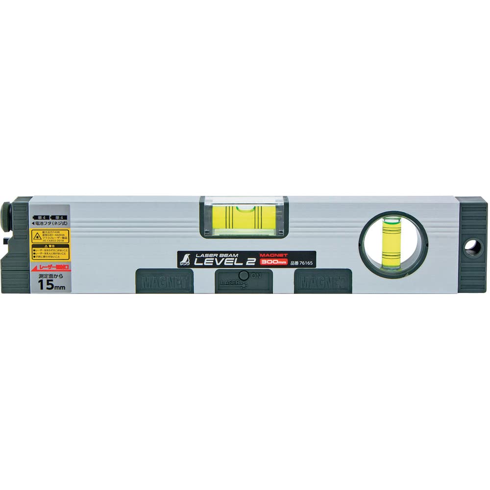 Shinwa Sokutei Laser Beam Level 2 300mm with Magnet 76165