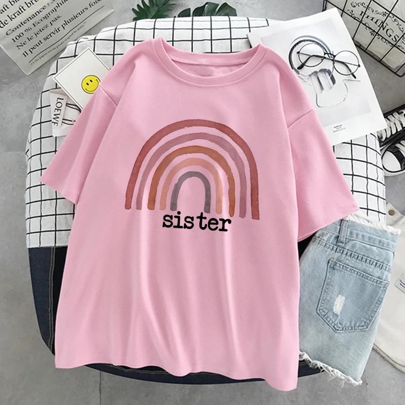 Динозавр Лето Новая Мультяшная Повседневная Панк Женская Футболка с Коротким Рукавом Харадзюку Винтаж Веселая Мода Инс Милая Сладкая Свободная