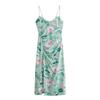 Fashion Style 2024 Summer New Arrival Women's Sling Elegance Retro Print Midi Skirt Dress 3213740
