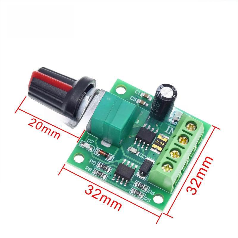 Мини ШИМ DC контроллер скорости двигателя 1.8-12V переключатель 2A 1803BK