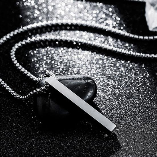 Мужское ожерелье из нержавеющей стали, однотонная цепочка, мужской кулон, подарок