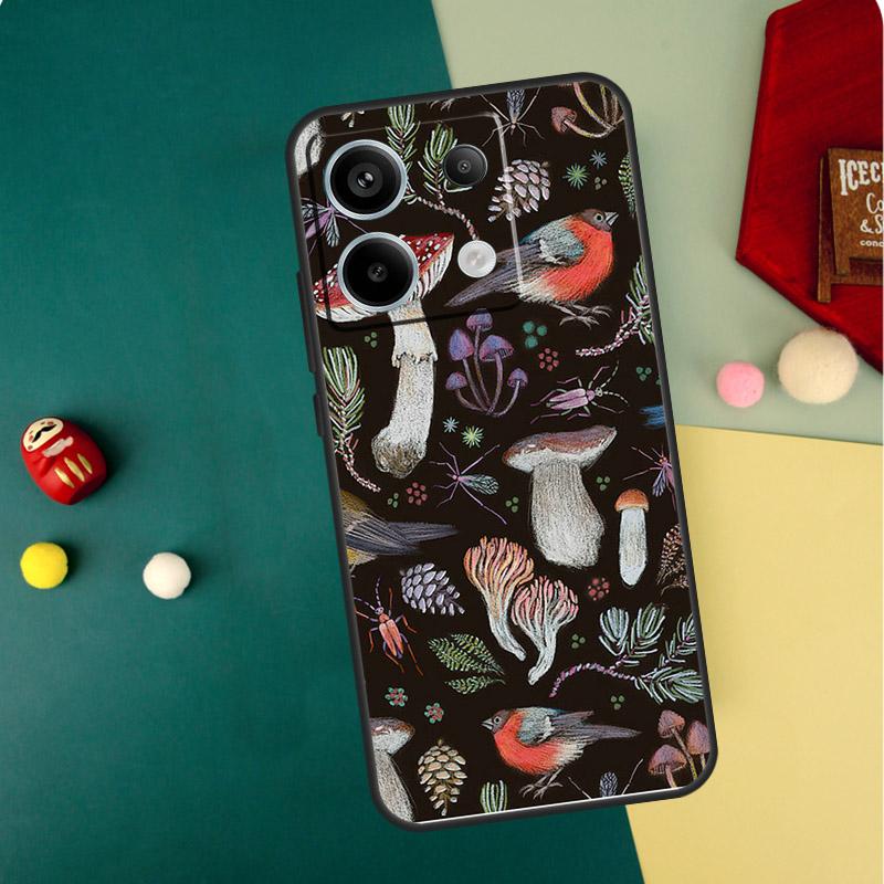 Trippy Mushroom Case For Xiaomi Redmi Note 14 Pro 13 12 11 10 15 Pro Plus Redmi 15C 14C 13C 10C 12C 15 Funda