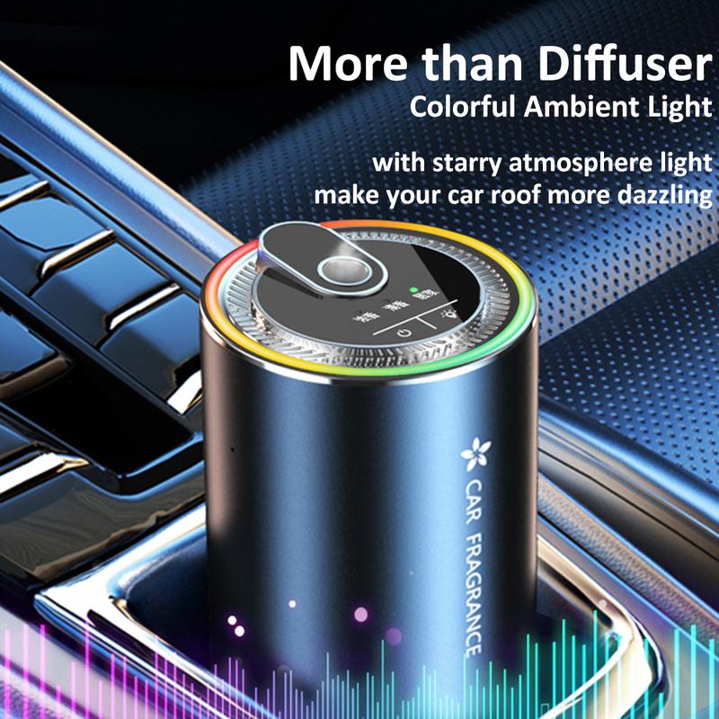 Автомобильный ароматизатор со светодиодной подсветкой Starry Ambient Light 50 мл, одеколон, парфюм, освежитель воздуха для автомобиля, ароматизаторы для автомобилей