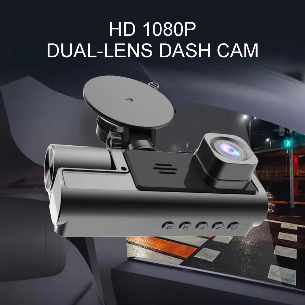 Новый Видеорегистратор с 3 линзами HD 1080P Одновременная Запись Видео Спереди и Сзади Автомобиля