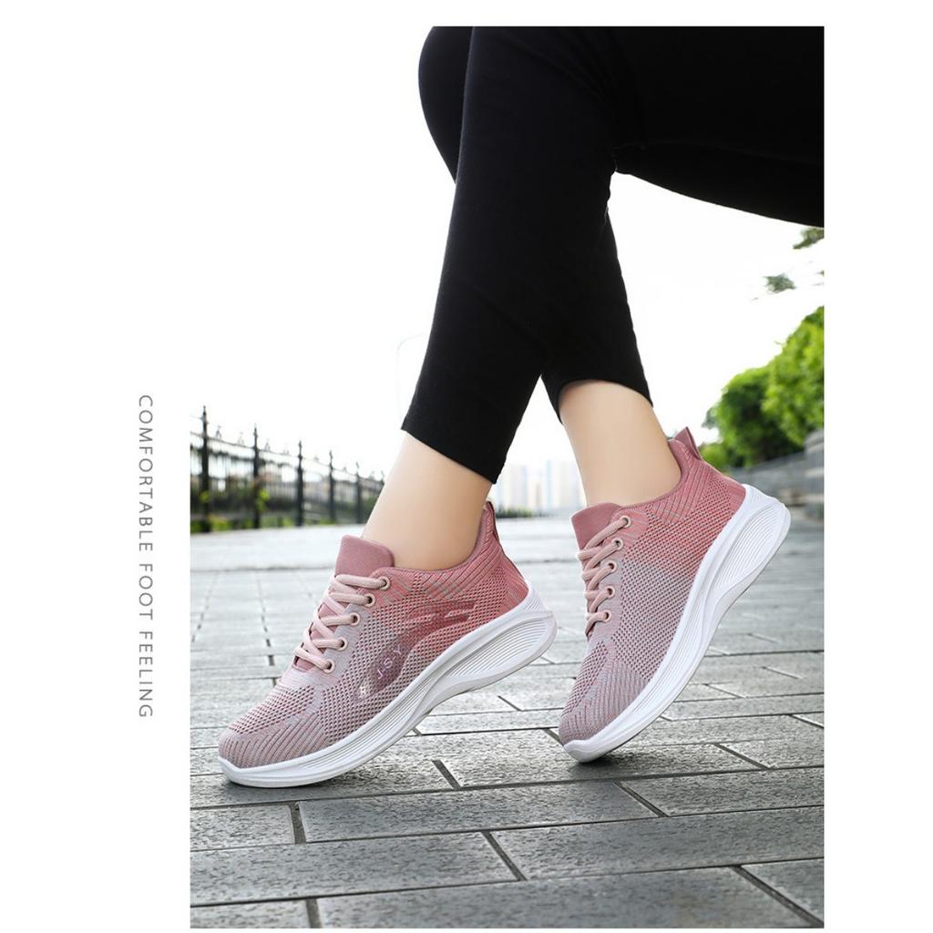 Женская обувь, весенняя новинка, дышащая универсальная повседневная обувь Flyknit, теннисные туфли, кроссовки для бега