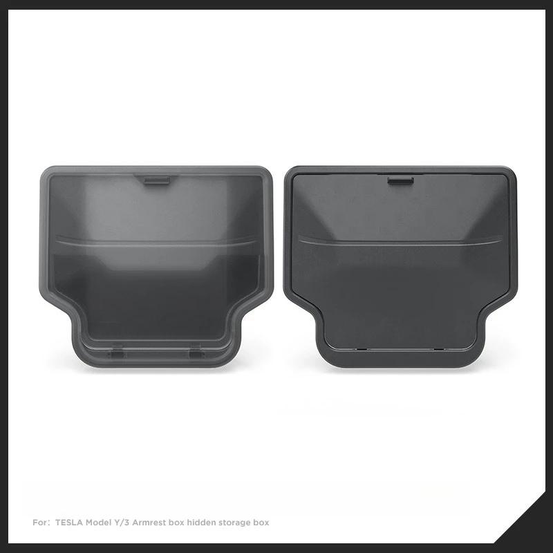 Armrest Holder Box Armrest Hidden Storage Box for Tesla Model YL Juniper/Y Standard Model 3 Highland Console Armrest Holder Box