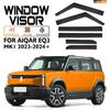 For AIQAR EQ3 2024 2024 Accessories Side Window Visors Weather Guard Door Visor Vent Shades Door Visor Vent Shades Bright Strip
