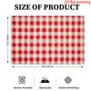 Plaid Pattern Heat Resistant Washable Table Placemats Kitchen Dining Decor 4 Piece Set