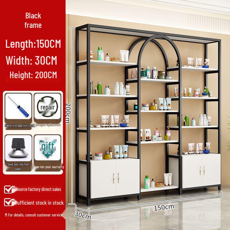 Multifunctional Light Luxury Display Shelf for Cosmetics & Nail Art