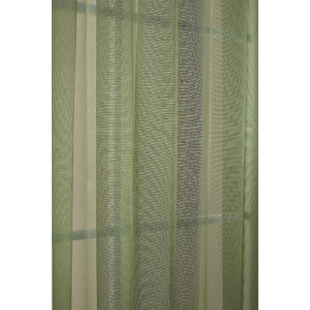 Изумрудно-зеленая зеленая глажка яркая тюлевая занавеска - Olin - без ворса - экстракты усадки