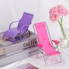 Children' Gift Garden Bench Doll Beach Chair Dollhouse Furniture Toy Accessories Foldable Deckchair