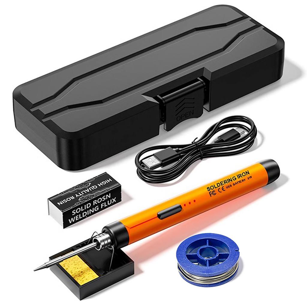 USB Интеллектуальный Электрический Паяльник Многофункциональная Паяльная Сварочная Ручка с Функцией Регулировки Температуры 300-400℃
