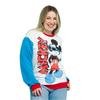 Disney Unisex Adult Mickey Mouse Retro Colour Block Sweatshirt