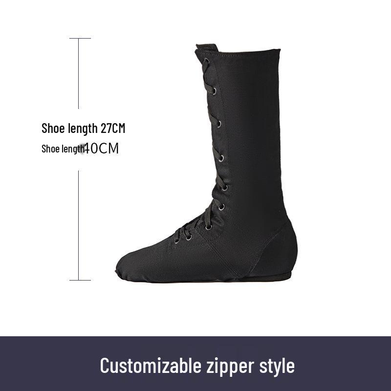 Летние парусиновые джазовые туфли - высокие для детей и взрослых, тренировочные джазовые ботинки для девочек