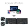 Mini Wireless Folding Keyboard Slient Foldable Keyboard Mini Keypad Bluetooth Keyboard  Travel