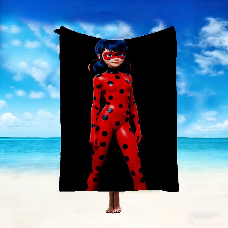 1pc Snug Ladybug Blanket, Lightweight & Durable Print Blanket, Perfect for Home, Couch, Bed, Picnic, Travel, Office