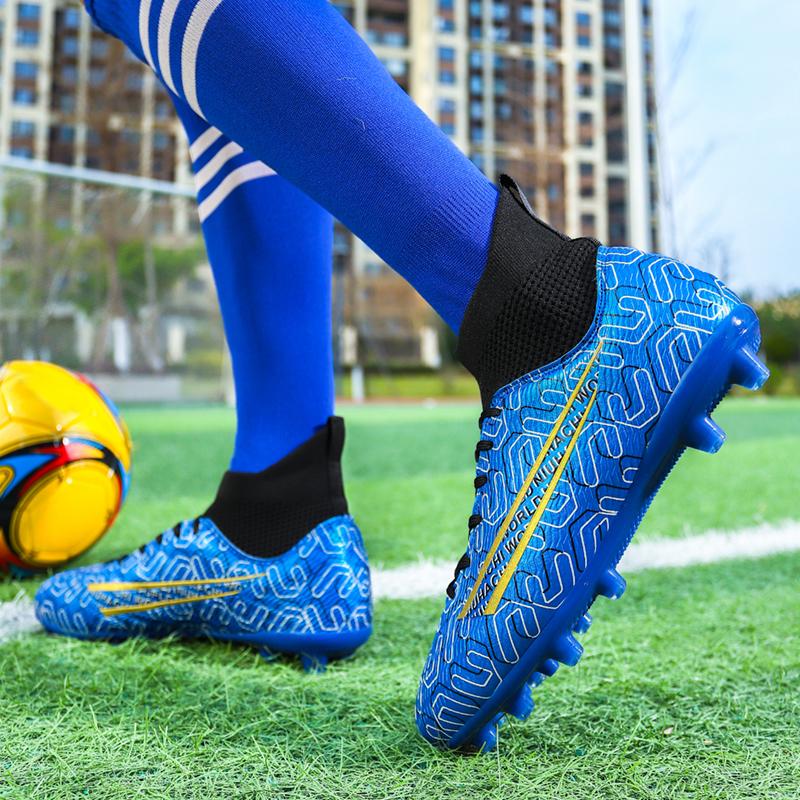 33-36 Мужские детские футбольные бутсы для молодежи с длинными шипами Спортивные футбольные бутсы большого размера Молодежная спортивная обувь