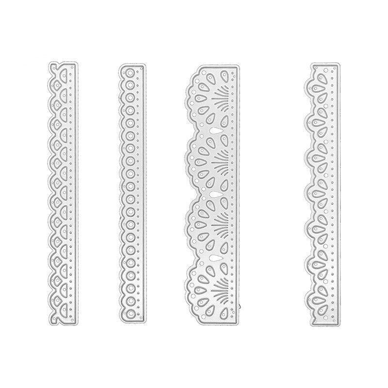 Flower Lace Cutting Dies Metal Stencil DIY Scrapbooking Album Paper Card Embossing Craft Decor Art Die Cut Edge Border