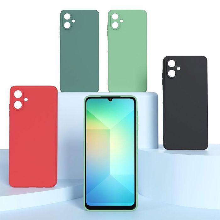 Coque de Protection - BOOLING - Samsung Galaxy A07 - Silicone Léger Anti-Rayures Antichoc Mat Vert