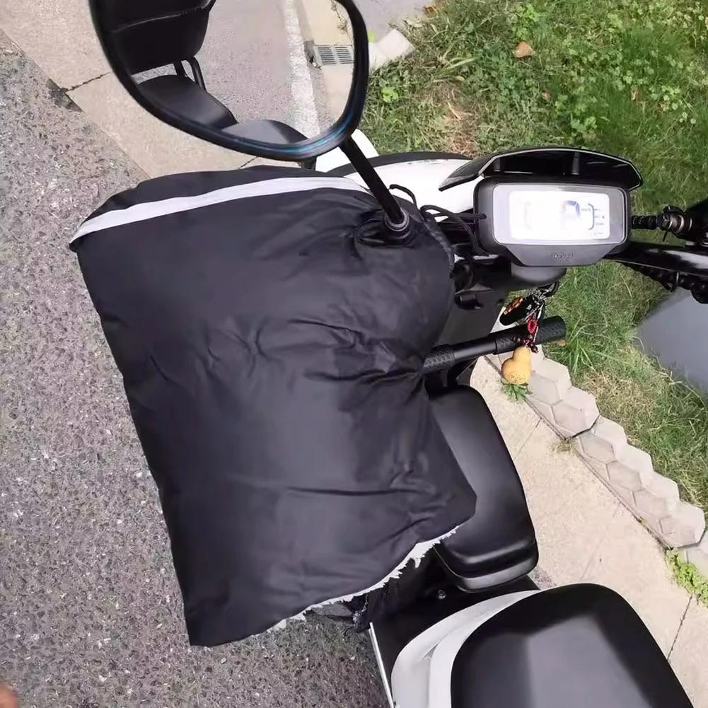 2 шт. Зимние теплые перчатки на руль мотоцикла, перчатки на ручку снегохода, перчатки для водителя, водонепроницаемые, ветрозащитные аксессуары