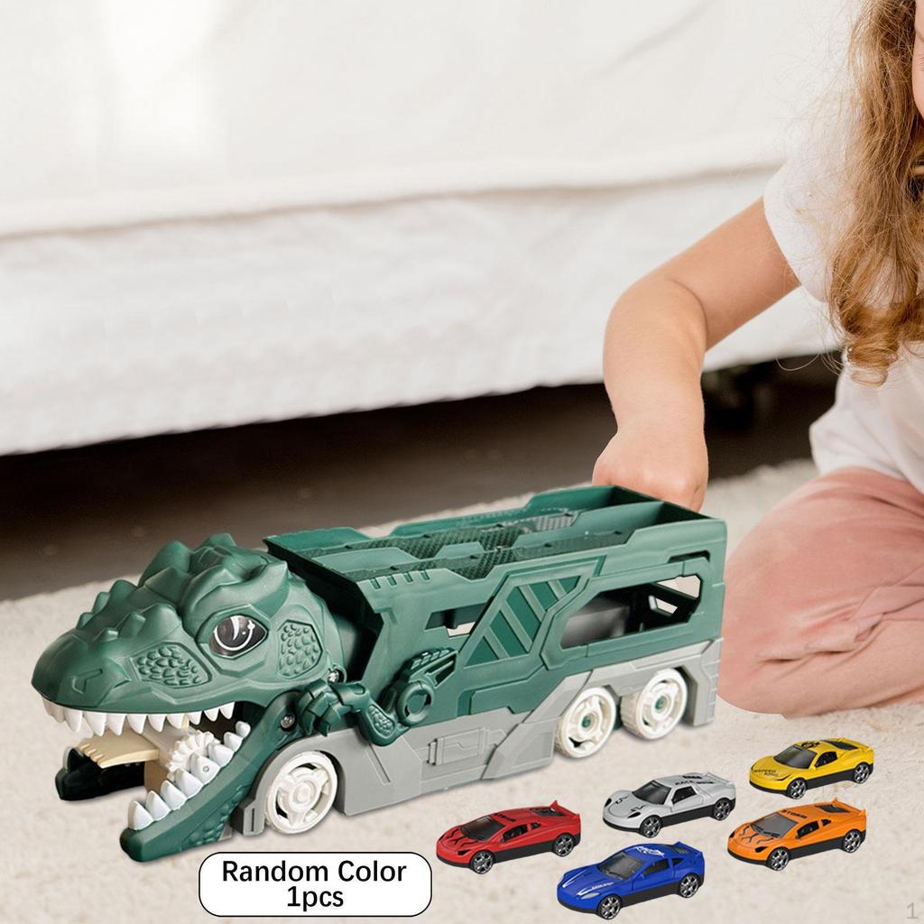 Dino Hauler Truck Storage Box Playset for Kids