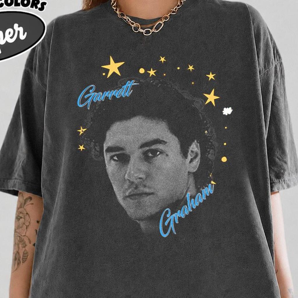 Футболка Comfort Colors® Portrait Garrett Graham: Винтажная Унисекс Рубашка для Мужчин и Женщин 90-х | Фандом Хоккеист