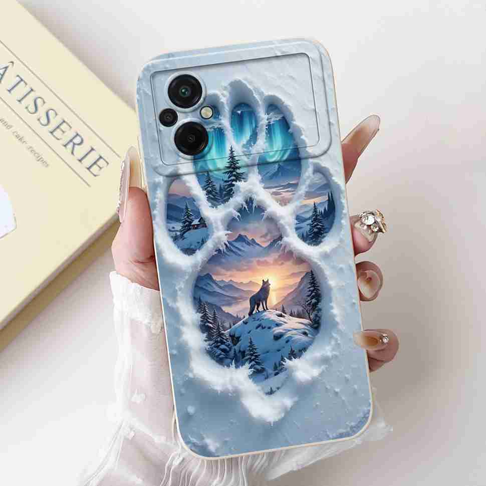 Для Xiaomi Poco M5 4G Чехол Модный Рисунок Цветок Мягкий Силикон Задняя Крышка Для Xiaomi PocoM5 POCO M5 4G Ударопрочные Чехлы для Телефона