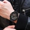 Новые Модные Многофункциональные Хронограф Водонепроницаемые Кварцевые Часы Три Глазка Спортивные Часы Часы с Календарем